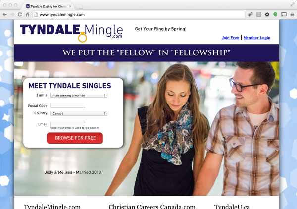 Tyndalemingle.com screenshot